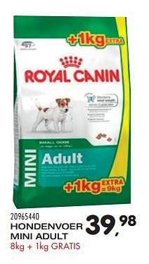 Aanbiedingen Hondenvoer mini adult - Royal Canin - Geldig van 15/03/2016 tot 19/04/2016 bij Supra Bazar