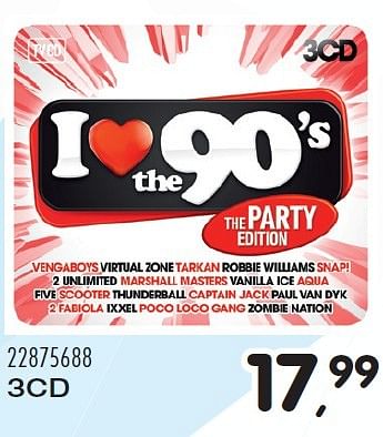 Aanbiedingen I love the 90`s the party edition - Huismerk - Supra Bazar - Geldig van 15/03/2016 tot 19/04/2016 bij Supra Bazar
