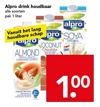 Aanbiedingen Alpro drink houdbaar - Alpro Soya - Geldig van 13/03/2016 tot 19/03/2016 bij Deen Supermarkten