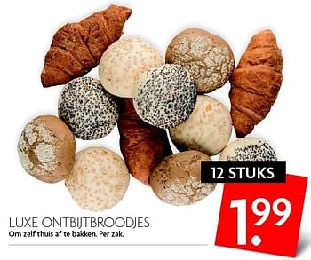 Aanbiedingen Luxe ontbijtbroodjes - Huismerk - Deka Markt - Geldig van 13/03/2016 tot 19/03/2016 bij Deka Markt