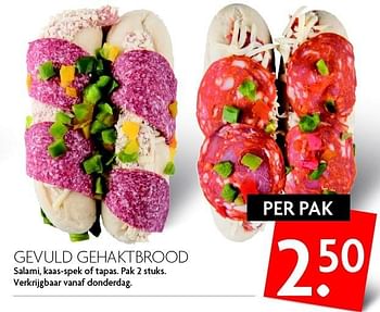 Aanbiedingen Gevuld gehaktbrood - Huismerk - Deka Markt - Geldig van 13/03/2016 tot 19/03/2016 bij Deka Markt