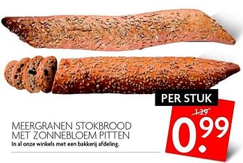 Aanbiedingen Meergranen stokbrood met zonnebloem pitten - Huismerk - Deka Markt - Geldig van 13/03/2016 tot 19/03/2016 bij Deka Markt