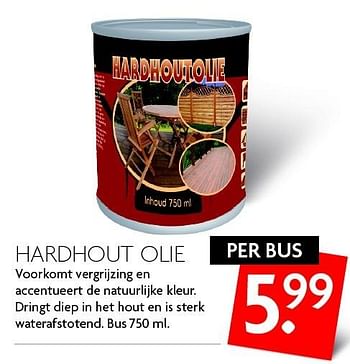 Aanbiedingen Hardhout olie - Huismerk - Deka Markt - Geldig van 13/03/2016 tot 19/03/2016 bij Deka Markt