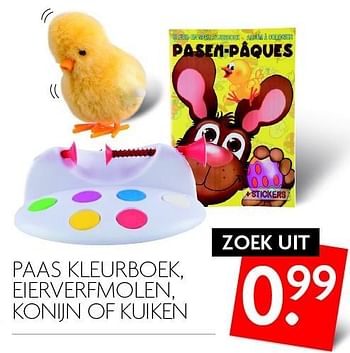 Aanbiedingen Paas kleurboek, eierverfmolen, konijn of kuiken - Huismerk - Deka Markt - Geldig van 13/03/2016 tot 19/03/2016 bij Deka Markt