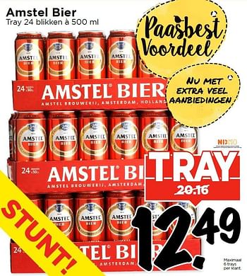 Aanbiedingen Amstel bier - Amstel - Geldig van 13/03/2016 tot 19/03/2016 bij Vomar