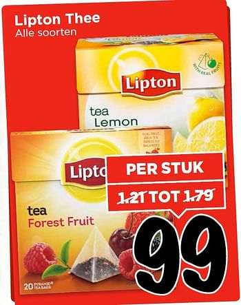 Aanbiedingen Lipton thee - Lipton - Geldig van 13/03/2016 tot 19/03/2016 bij Vomar