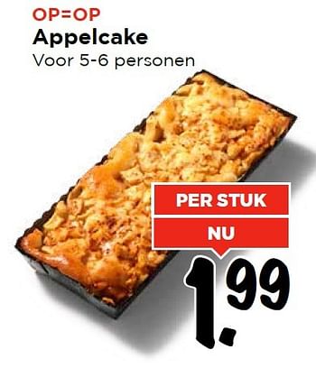 Aanbiedingen Appelcake - Huismerk Vomar - Geldig van 13/03/2016 tot 19/03/2016 bij Vomar