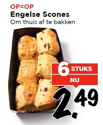 Aanbiedingen Engelse scones - Huismerk Vomar - Geldig van 13/03/2016 tot 19/03/2016 bij Vomar