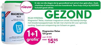 Aanbiedingen Magnesion relax - Huismerk - da - Geldig van 07/03/2016 tot 20/03/2016 bij da