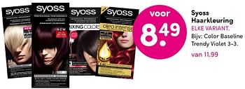 Aanbiedingen Syoss haarkleuring - Syoss - Geldig van 07/03/2016 tot 20/03/2016 bij da