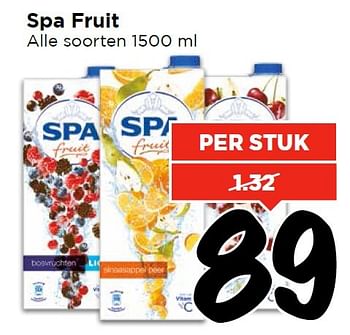 Aanbiedingen Spa fruit - Spa - Geldig van 13/03/2016 tot 19/03/2016 bij Vomar