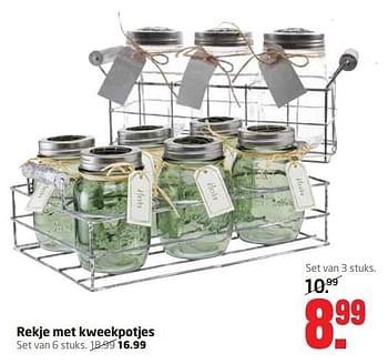 Aanbiedingen Rekje met kweekpotjes - Huismerk - Formido - Geldig van 07/03/2016 tot 20/03/2016 bij Formido