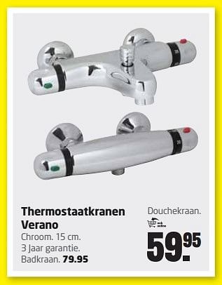 Aanbiedingen Thermostaatkranen verano - Huismerk - Formido - Geldig van 07/03/2016 tot 20/03/2016 bij Formido