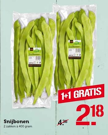 Aanbiedingen Snijbonen - Huismerk - Coop - Geldig van 14/03/2016 tot 20/03/2016 bij Coop