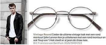 Aanbiedingen Vintage round creëer de ultieme vintage - Huismerk - Specsavers - Geldig van 22/02/2016 tot 21/03/2016 bij Specsavers
