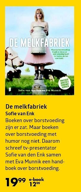 Aanbiedingen De melkfabriek sofie van enk - Huismerk-Bruna - Geldig van 07/03/2016 tot 20/03/2016 bij Bruna