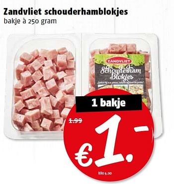 Aanbiedingen Zandvliet schouderhamblokjes - Zandvliet - Geldig van 14/03/2016 tot 20/03/2016 bij Poiesz