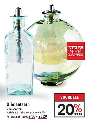 Aanbiedingen Olielantaarn - Huismerk - Sligro - Geldig van 10/03/2016 tot 28/03/2016 bij Sligro