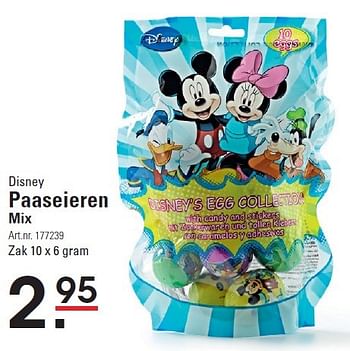 Aanbiedingen Paaseieren mix - Disney - Geldig van 10/03/2016 tot 28/03/2016 bij Sligro