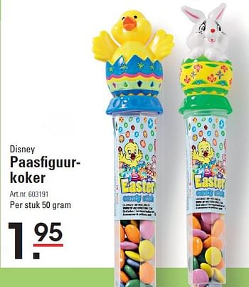 Aanbiedingen Paasfiguurkoker - Disney - Geldig van 10/03/2016 tot 28/03/2016 bij Sligro