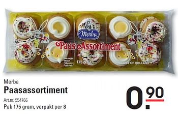 Aanbiedingen Paasassortiment - Merba - Geldig van 10/03/2016 tot 28/03/2016 bij Sligro