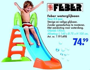 Aanbiedingen Feber waterglijbaan - Feber - Geldig van 05/03/2016 tot 21/08/2016 bij Bart Smit