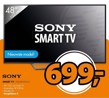 Aanbiedingen Sony smart tv kdl48wd650 - Sony - Geldig van 14/03/2016 tot 20/03/2016 bij Expert