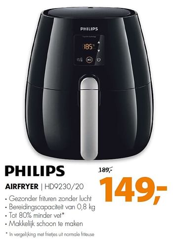 Aanbiedingen Philips airfryer hd9230-20 - Philips - Geldig van 14/03/2016 tot 20/03/2016 bij Expert