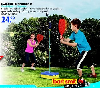 Aanbiedingen Swingball tennistrainer - Huismerk - Bart Smit - Geldig van 12/03/2016 tot 27/03/2016 bij Bart Smit