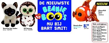 Aanbiedingen Beanie boo - TY Beanie Boo - Geldig van 12/03/2016 tot 27/03/2016 bij Bart Smit