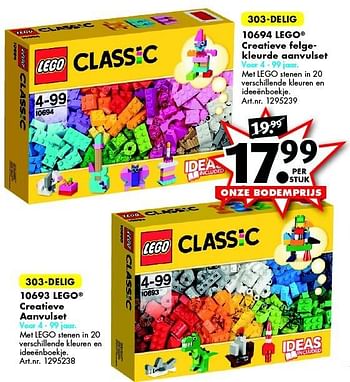 Aanbiedingen 10694 lego creatieve felgekleurde aanvulset - Lego - Geldig van 12/03/2016 tot 27/03/2016 bij Bart Smit