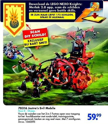 Aanbiedingen 70316 jestro`s evil mobile - Lego - Geldig van 12/03/2016 tot 27/03/2016 bij Bart Smit