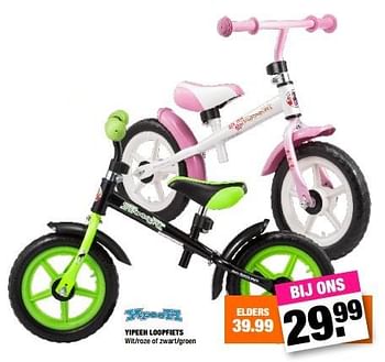 Aanbiedingen Yipeeh loopfiets - Huismerk - Big Bazar - Geldig van 14/03/2016 tot 27/03/2016 bij Big Bazar