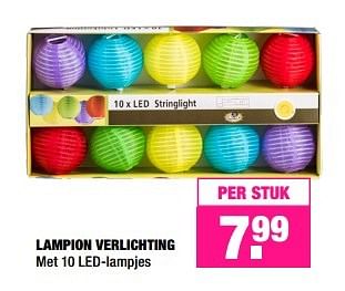 Aanbiedingen Lampion verlichting - Huismerk - Big Bazar - Geldig van 14/03/2016 tot 27/03/2016 bij Big Bazar