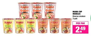 Aanbiedingen Mama cup noodles - Mama - Geldig van 14/03/2016 tot 27/03/2016 bij Big Bazar