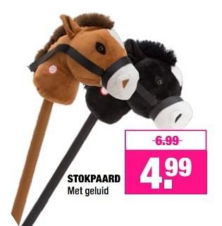 Aanbiedingen Stokpaard met geluid - Huismerk - Big Bazar - Geldig van 14/03/2016 tot 27/03/2016 bij Big Bazar