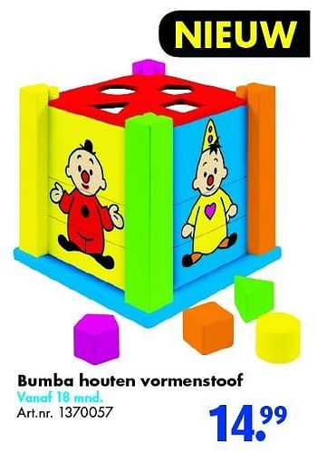Aanbiedingen Bumba houten vormenstoof - Studio 100 - Geldig van 19/03/2016 tot 03/04/2016 bij Bart Smit