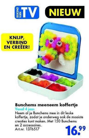 Aanbiedingen Bunchems meeneem koffertje - Bunchems - Geldig van 19/03/2016 tot 03/04/2016 bij Bart Smit