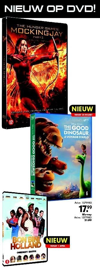 Aanbiedingen Blu-ray the good dinosaur - Huismerk - Bart Smit - Geldig van 19/03/2016 tot 03/04/2016 bij Bart Smit