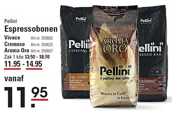 Aanbiedingen Espressobonen - Pellini - Geldig van 10/03/2016 tot 28/03/2016 bij Sligro