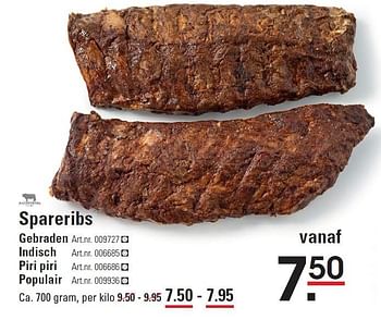 Aanbiedingen Spareribs - Kaldenberg - Geldig van 10/03/2016 tot 28/03/2016 bij Sligro