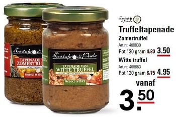 Aanbiedingen Truffeltapenade zomertruffel - IL TARTUFO DI PAOLO - Geldig van 10/03/2016 tot 28/03/2016 bij Sligro