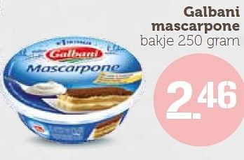 Aanbiedingen Galbani mascarpone - Galbani - Geldig van 21/03/2016 tot 28/03/2016 bij Coop