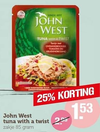 Aanbiedingen John west tuna with a twist - John West - Geldig van 21/03/2016 tot 28/03/2016 bij Coop