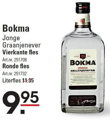 Aanbiedingen Bokma jonge graanjenever vierkante fles - BOKMA - Geldig van 10/03/2016 tot 28/03/2016 bij Sligro