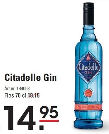 Aanbiedingen Citadelle gin - CITADELLE - Geldig van 10/03/2016 tot 28/03/2016 bij Sligro