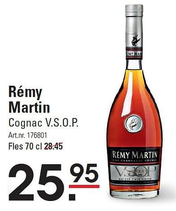 Aanbiedingen Rémy martin cognac v.s.o.p. - Remy martin - Geldig van 10/03/2016 tot 28/03/2016 bij Sligro