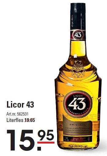 Aanbiedingen Licor 43 - Licor 43 - Geldig van 10/03/2016 tot 28/03/2016 bij Sligro