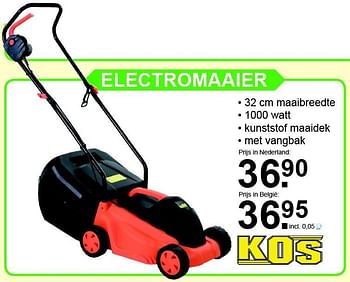 Aanbiedingen Kos electromaaier - Kos - Geldig van 28/03/2016 tot 17/04/2016 bij Van Cranenbroek