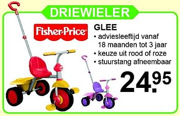 Aanbiedingen Driewieler glee - Fisher-Price - Geldig van 28/03/2016 tot 17/04/2016 bij Van Cranenbroek